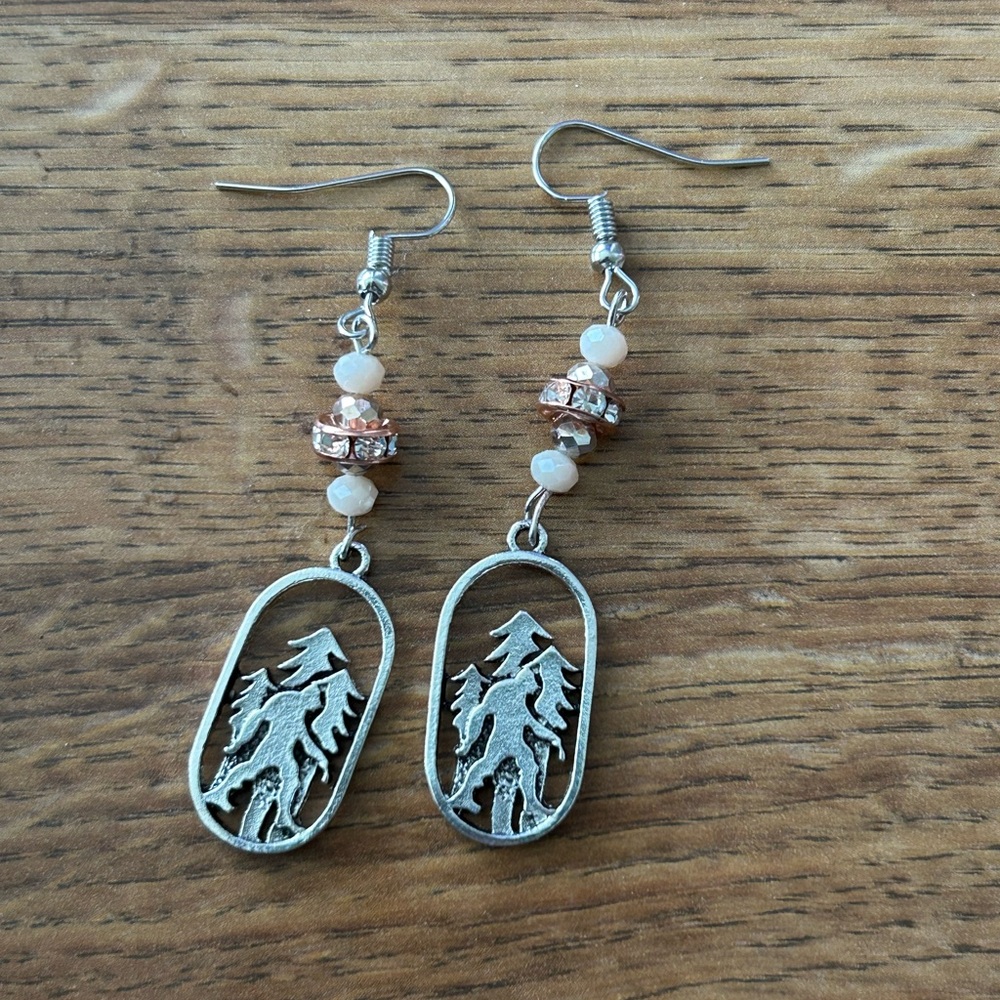 Custom Bigfoot Earrings